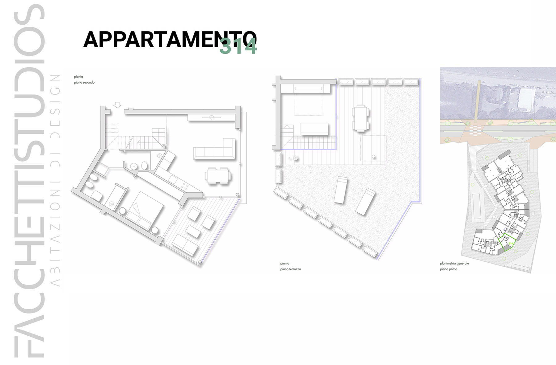 Planimetria appartamento 314 in vendita Bristol Exclusive Desenzano